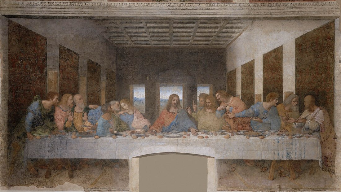 The Last Supper, Leonardo da Vinci, 1495–1498